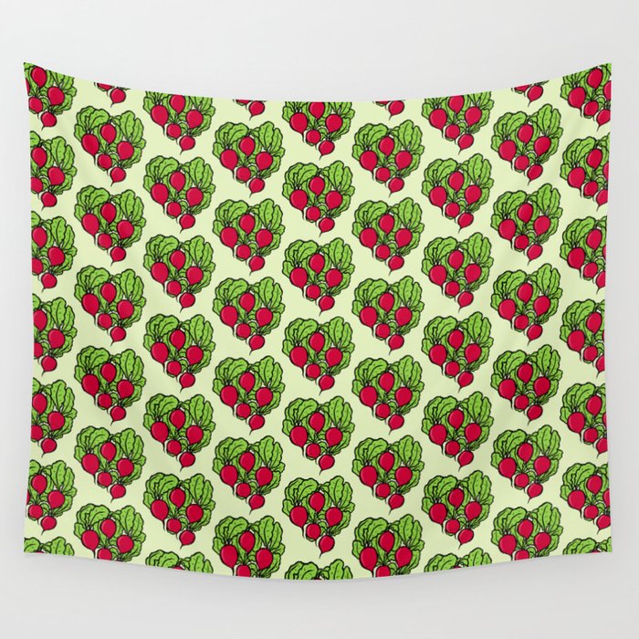 Love for Radishes Wall Tapestry
