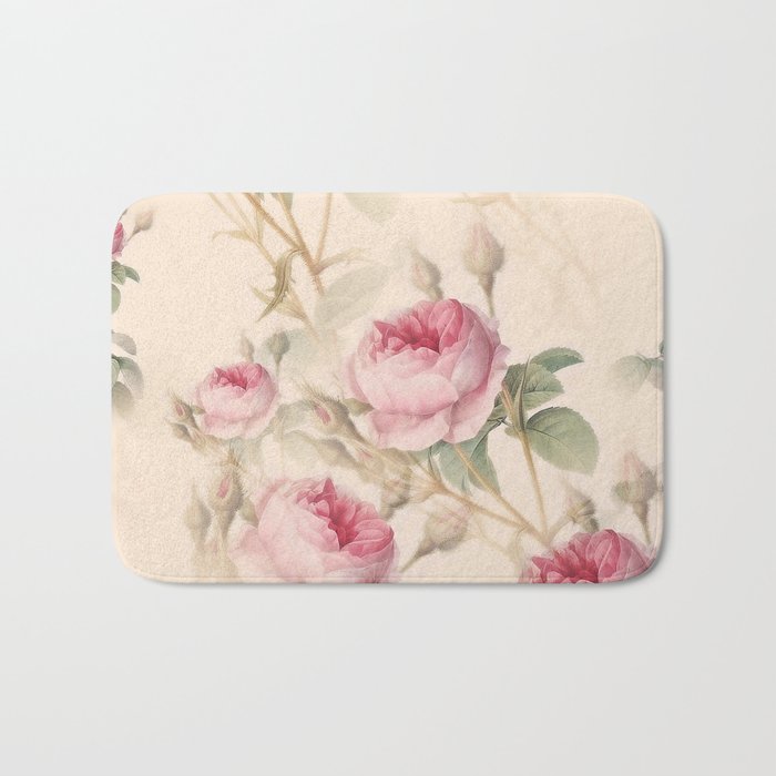 Antique Roses Bath Mat