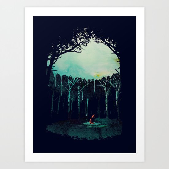 Deep in the forest Art Print