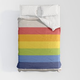 Retro Rainbow Stripe Comforter