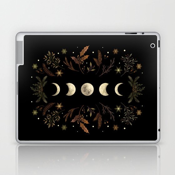 Moonlight Garden - Winter Brown Laptop & iPad Skin