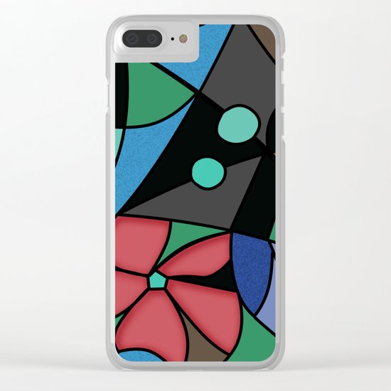 Abstract pattern Mosaic . Clear iPhone Case