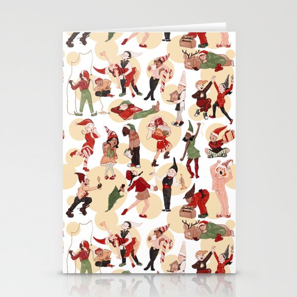 Elf Christmas Chaos Fun! Stationery Cards