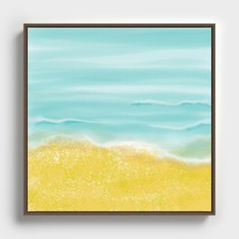 Beach front Framed Canvas
