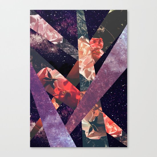 ROSES IN THE GALAXY Canvas Print