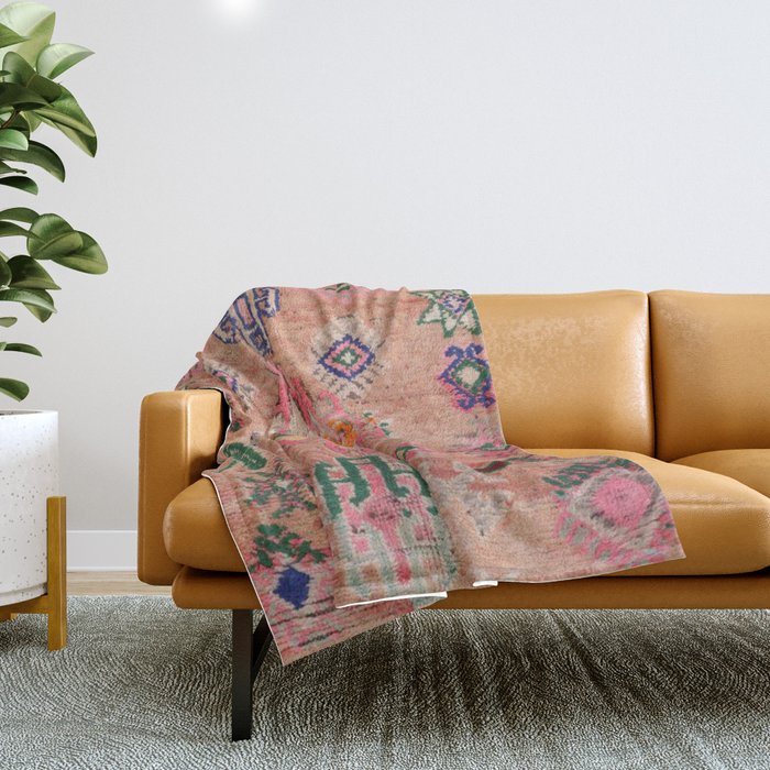 Moroccan shop blanket throw