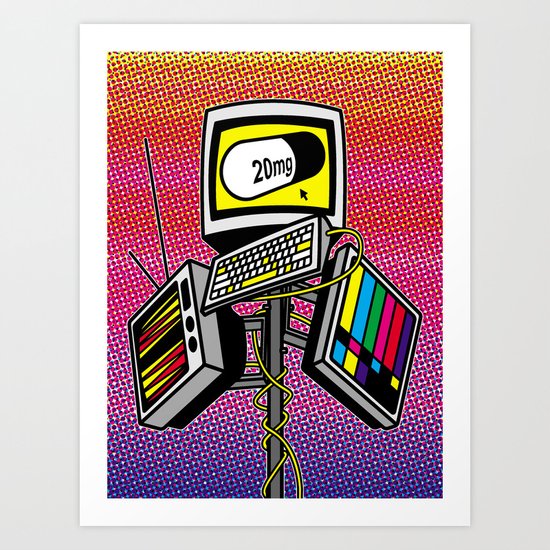 "Anti-Media for the Masses" poster Art Print