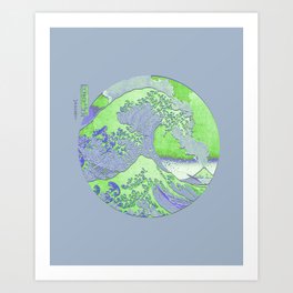 Great Wave | Minimalist Eruption Art Print