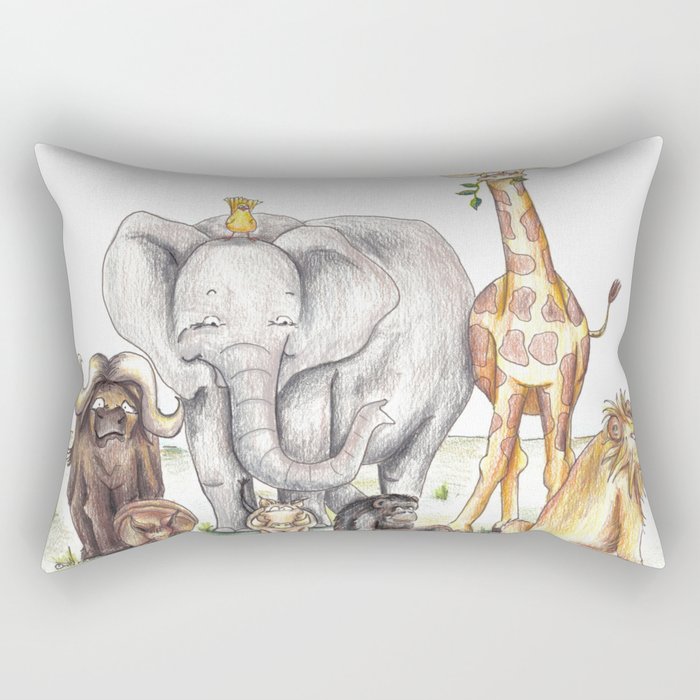 On Safari Rectangular Pillow