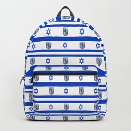 Mix of flag : Israel and Jerusalem Backpack