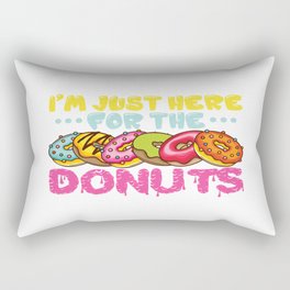 I´m Just Here For The Donuts Rectangular Pillow