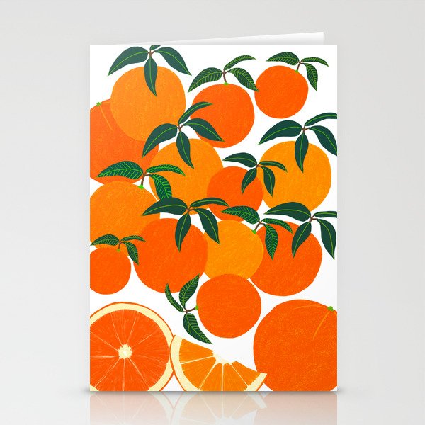 Orange Harvest - White Stationery Cards