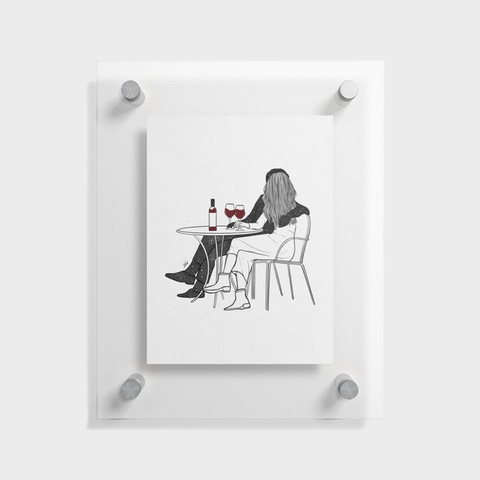 Wine date. Floating Acrylic Print