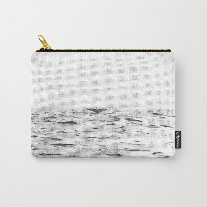 White Sea Waves Water Whale Nature Animal Photography Carry All Pouch By Photoshop