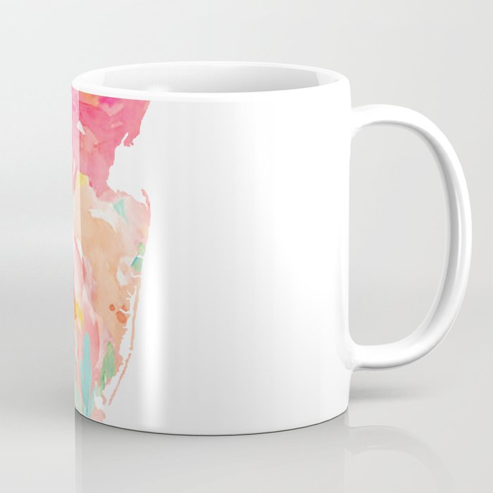 new jersey floral state map Coffee Mug