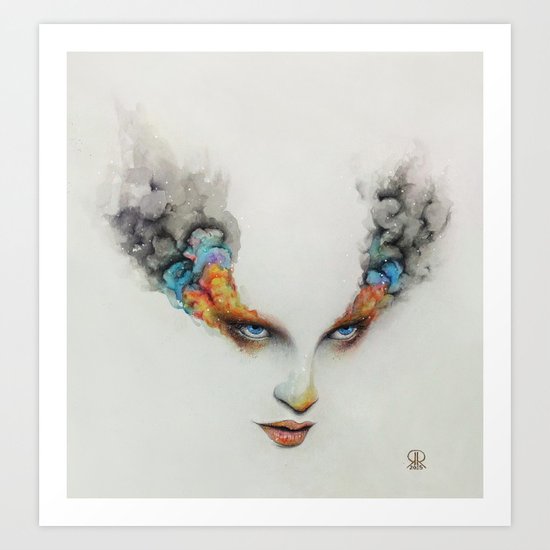 Burning Eyes Art Print