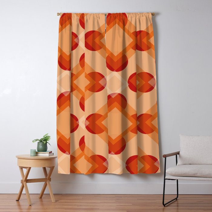 60s Interior Design Light Blackout Curtain By Layla Oz Society6