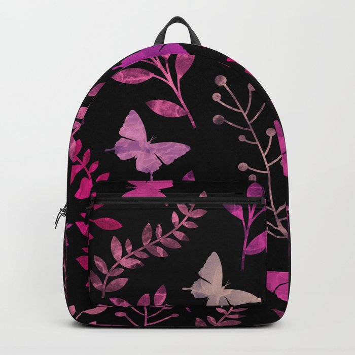 Watercolor flowers & butterflies III Backpack