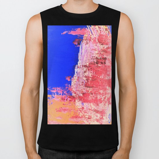 Into the Mist Pantone Color of the Year 2016 Abstract Biker Tank