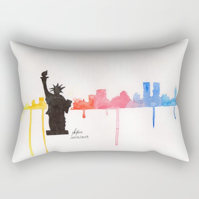 new york skyline Rectangular Pillow