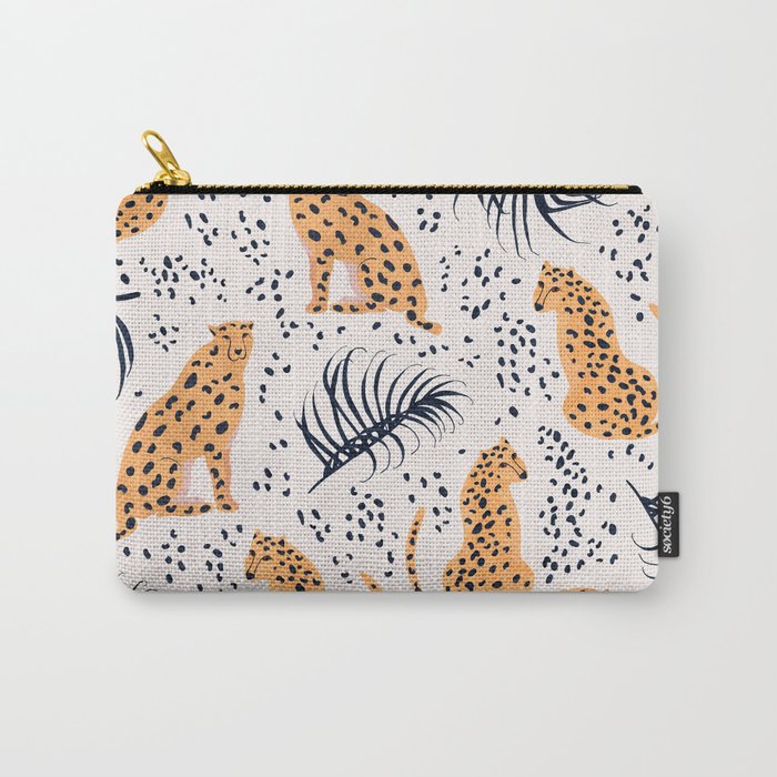 CHEETAHS & LEAVES Carry-All Pouch