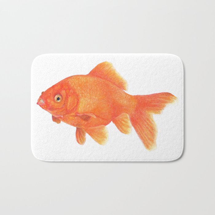Gold Fish Bath Mat