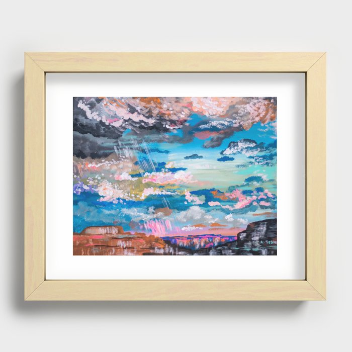 Canyon Sunset Recessed Framed Print