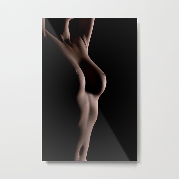 Nude body of the beautiful young woman. Metal Print
