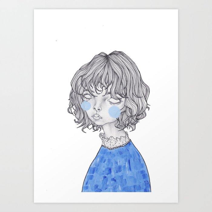 Feeling Blue Art Print