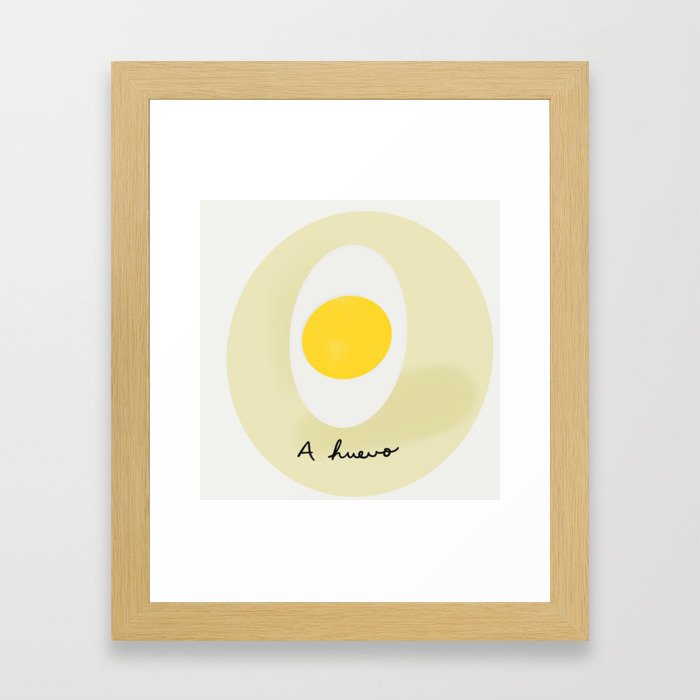 A huevo Framed Art Print