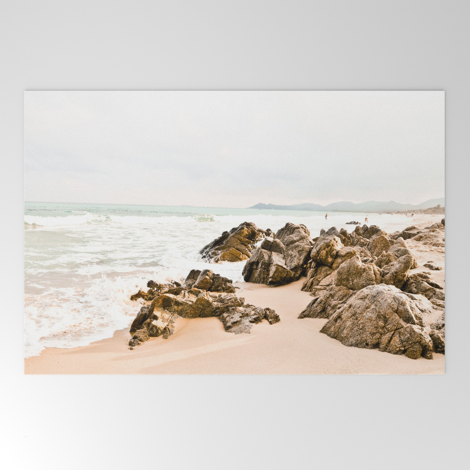 On The Beach Welcome Mat By Irislehnhardt Society6 On The Beach Welcome Mat By