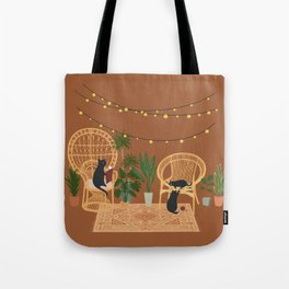 Hidden cat 52 meow family silent night Tote Bag