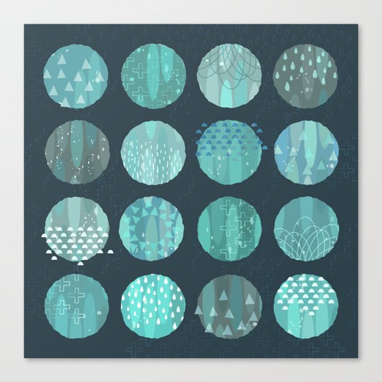 CELESTIAL BODIES - MIDNIGHT Canvas Print