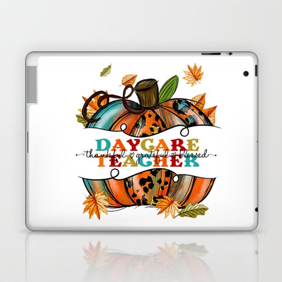 Daycare Teacher Thankful Laptop & iPad Skin
