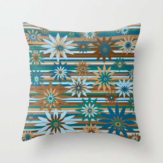 Flower Power Throw Pillow