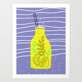 Lemon juice Art Print