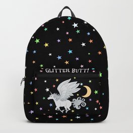 Glitter Butt! Backpack | Digital, Alicorn, Painting, Fantasy, Unicorn 
