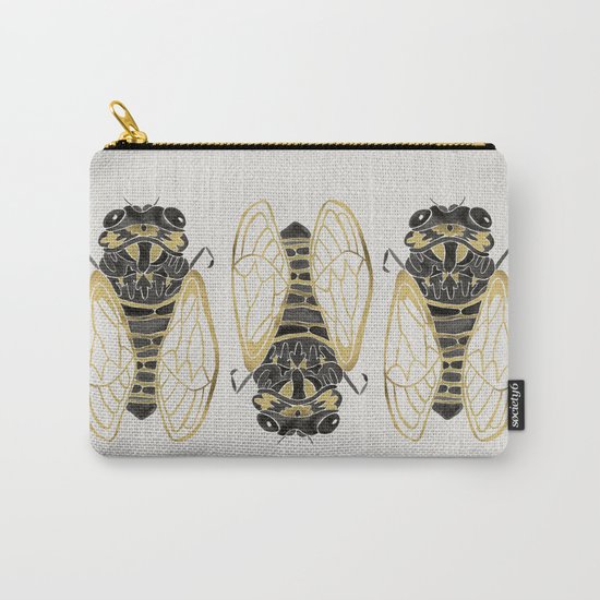 Cicada – Black & Gold Carry-All Pouch