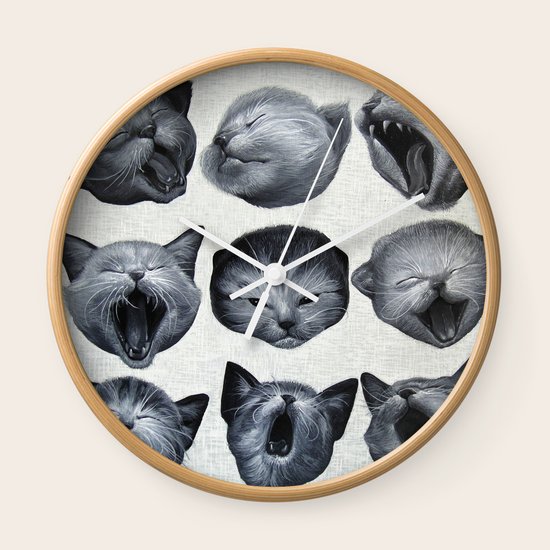 Sleepy Monday Wall Clock