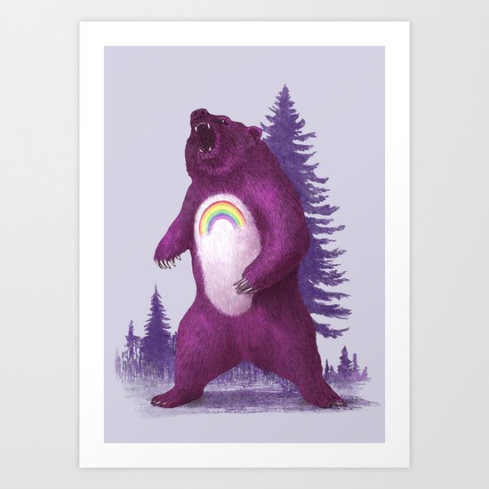 Scare Bear Art Print
