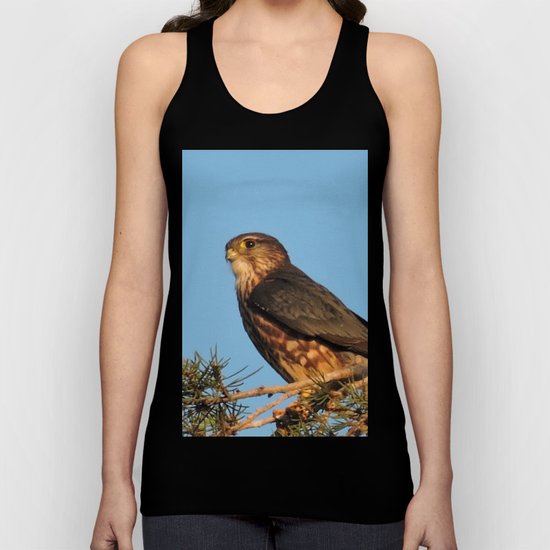 Cooper's Hawk in Evening Light Unisex Tank Top