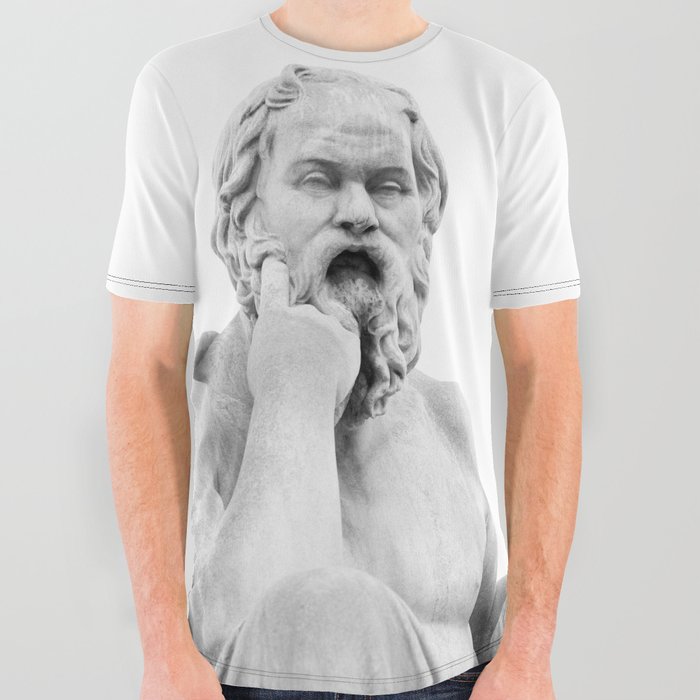 Socrates Marble Statue #3 #wall #art #society6 All Over Graphic Tee
