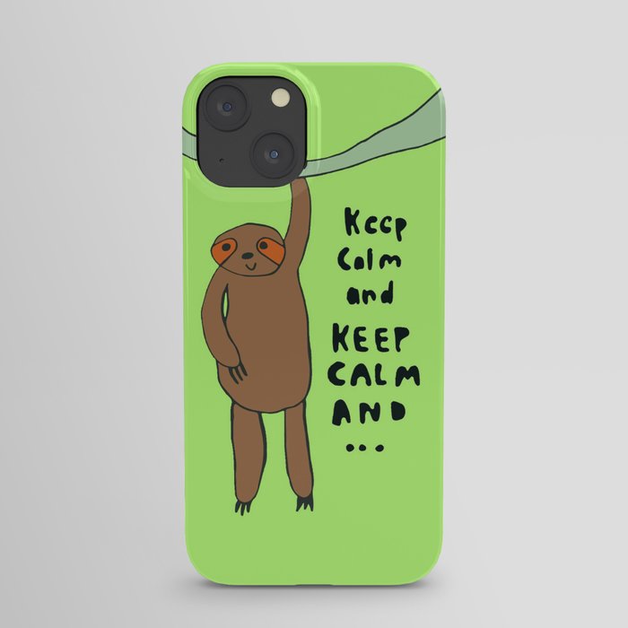 Sloth Leafy iPhone Case