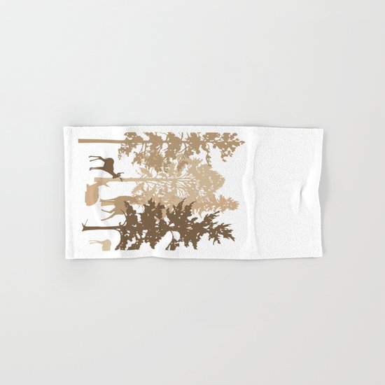 Morning Deer In The Woods No. 2 Hand & Bath Towel