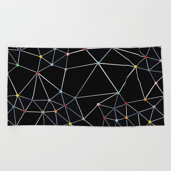 Seg with Color Spots Beach Towel
