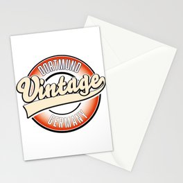 Dortmund vintage style logo. Stationery Card