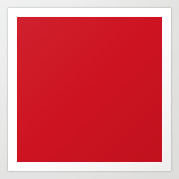 Classic Solid Red Art Print