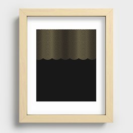 Golden Scallop Recessed Framed Print