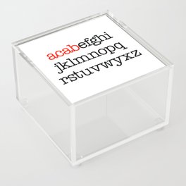 ACAB Alphabet Acrylic Box