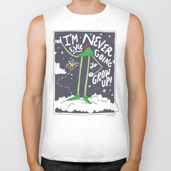 Peter Pan: Never Going to Grow Up! Biker Tank